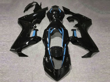 17-23 Forro Negro Brillante & Azul Claro CBR1000RR Carenado