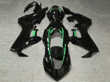 17-23 Forro Negro Brillante & Verde Bosque CBR1000RR Carenado
