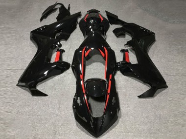 17-23 Negro Brillante Con Forro Rojo CBR1000RR Carenado