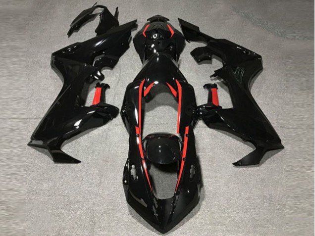 17-23 Negro Brillante Con Forro Rojo CBR1000RR Carenado 17-23 Negro Brillante Con Forro Rojo CBR1000RR Carenado