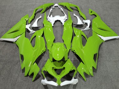 19-23 Verde Brillante & Blanco ZX6R Carenado