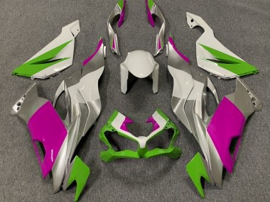 19-23 Verde Brillo Rosa & Plata ZX6R Carenado