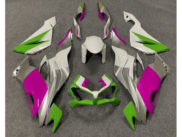 19-23 Verde Brillo Rosa & Plata ZX6R Carenado 19-23 Verde Brillo Rosa & Plata ZX6R Carenado