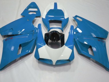 93-05 Azul Claro Brillante & Blanco Ducati 996 748 916 998 Carenado