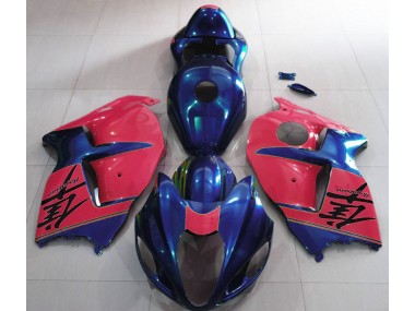 97-07 Azul Brillante & Rojo GSXR 1300 Carenado