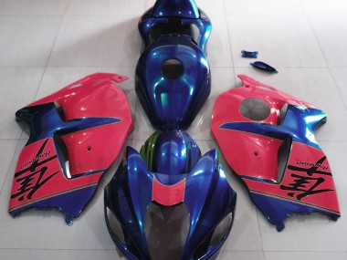 97-07 Azul Brillante & Rojo GSXR 1300 Carenado