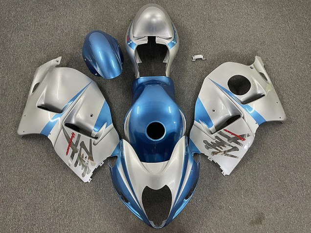 97-07 Azul Claro Brillante & Plateado GSXR 1300 Carenado 97-07 Azul Claro Brillante & Plateado GSXR 1300 Carenado