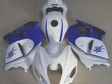 97-07 Blanco Brillante & Azul Intenso GSXR 1300 Carenado