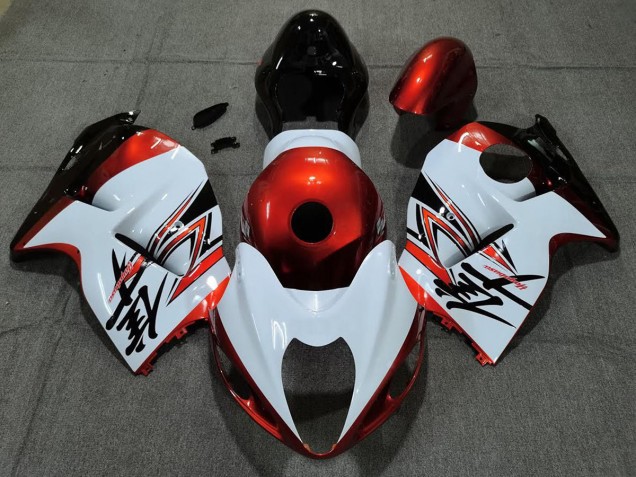 97-07 Blanco Brillante & Naranja GSXR 1300 Carenado