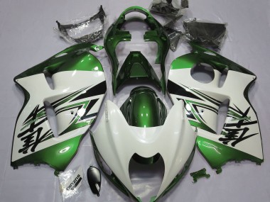 97-07 Blanco Brillante & Verde GSXR 1300 Carenado