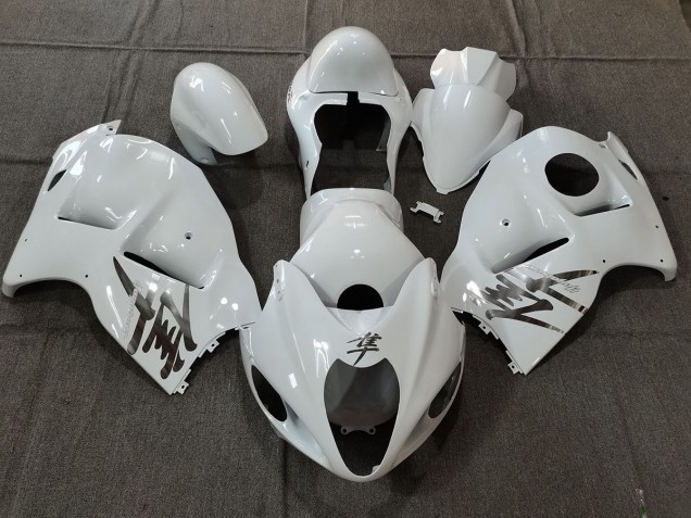 97-07 Estilo Blanco Brillante OEM Con Calcomanías Plateadas GSXR 1300 Carenado 97-07 Estilo Blanco Brillante OEM Con Calcomanías Plateadas GSXR 1300 Carenado