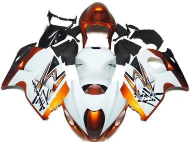 97-07 Estilo Bronce & Blanco GSXR 1300 Carenado
