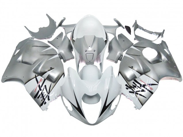 97-07 Estilo Plateado & Blanco Brillante OEM GSXR 1300 Carenado 97-07 Estilo Plateado & Blanco Brillante OEM GSXR 1300 Carenado