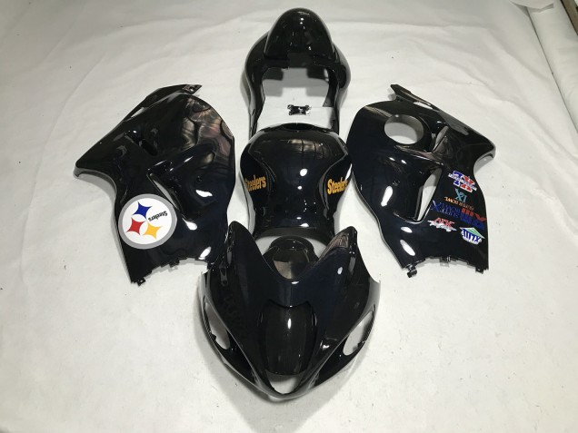 97-07 Logotipo Del Equipo En Negro Brillante GSXR 1300 Carenado 97-07 Logotipo Del Equipo En Negro Brillante GSXR 1300 Carenado