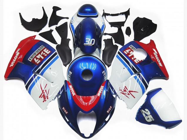 97-07 Logotipo Personalizado Azul & Blanco Motul GSXR 1300 Carenado 97-07 Logotipo Personalizado Azul & Blanco Motul GSXR 1300 Carenado