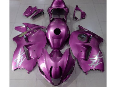 97-07 Logotipo Rosa Brillante & Plateado GSXR 1300 Carenado