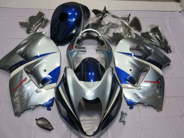 97-07 Plata & Azul GSXR 1300 Carenado 97-07 Plata & Azul GSXR 1300 Carenado