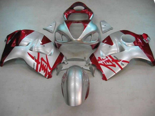 97-07 Plata & Rojo GSXR 1300 Carenado 97-07 Plata & Rojo GSXR 1300 Carenado
