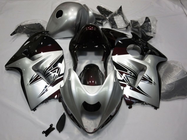97-07 Plata & Rojo Oscuro GSXR 1300 Carenado 97-07 Plata & Rojo Oscuro GSXR 1300 Carenado