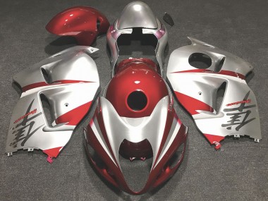 97-07 Rojo Brillante & Plata GSXR 1300 Carenado