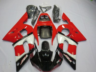 98-02 Rojo Blanco & Negro R6 Carenado