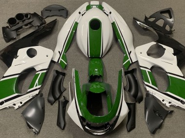 98-07 Blanco Brillante & Verde Oscuro YZF600 Carenado