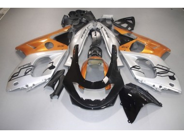 98-07 Naranja Brillante Plata & Negro YZF600 Carenado