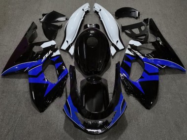 98-07 Negro Brillante Azul & Blanco YZF600 Carenado