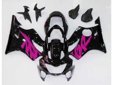 99-00 Negro Brillante & Rosa CBR600 F4 Carenado