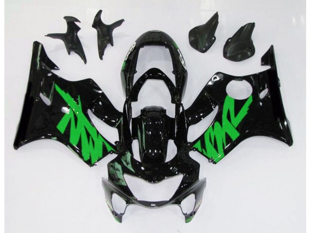 99-00 Negro Brillante & Verde CBR600 F4 Carenado 99-00 Negro Brillante & Verde CBR600 F4 Carenado