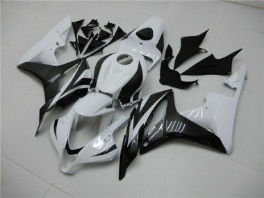 Carenado Moto Honda CBR600RR 2007-2008 - Blanco Negro Brillante