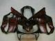 Carenados Moto Honda CBR600 F4i 2004-2007 - Negro Brillante Rojo Llama