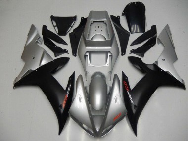 Carenados Moto Yamaha YZF R1 2002-2003 - Plata Negro Mate