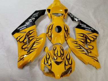 Carenados Moto Honda CBR1000RR 2012-2016 - Amarillo Negro Llama