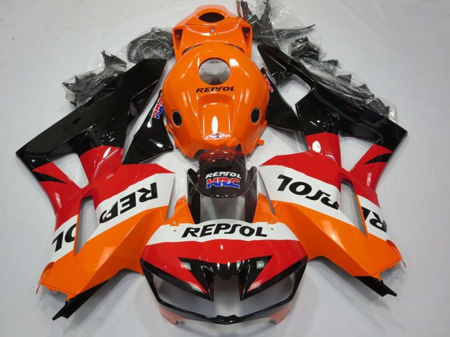 Carenados Moto Honda CBR600RR 2013-2023 - Naranja Blanco Rojo Negro Brillante Repsol