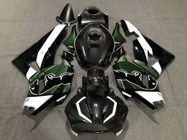 Carenados Moto Honda CBR600RR 2013-2023 - Negro FibraCarbono Blanco Verde Toro