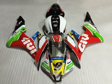 Carenados Moto Honda CBR600RR 2007-2008 - Blanco Rojo Verde Amarillo Negro Brillante Givi 6