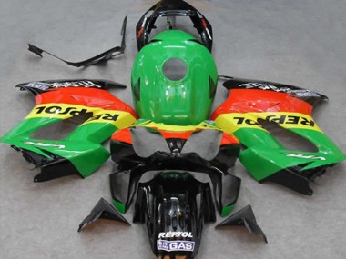 Carenados Moto Honda VFR 800 2002-2013 - Verde Amarillo Rojo Negro Repsol