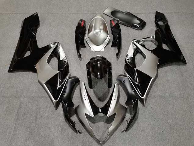 Carenados Moto Suzuki GSXR 1000 2005-2006 - Plata Negro Rojo