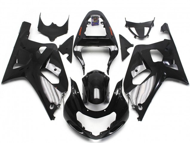 Carenados Moto Suzuki GSXR 600 / GSXR 750 2001-2003 - Negro Brillante Plata