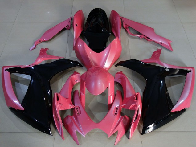 Carenados Moto Suzuki GSXR 600 / GSXR 750 2006-2007 - Rosa Negro Brillante