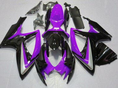 Carenados Moto Suzuki GSXR 600 / GSXR 750 2006-2007 - Púrpura Negro Brillante