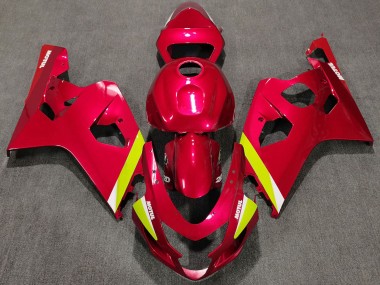 Carenados Moto Suzuki GSXR 600 / GSXR 750 2004-2005 - Rojo Amarillo Blanco
