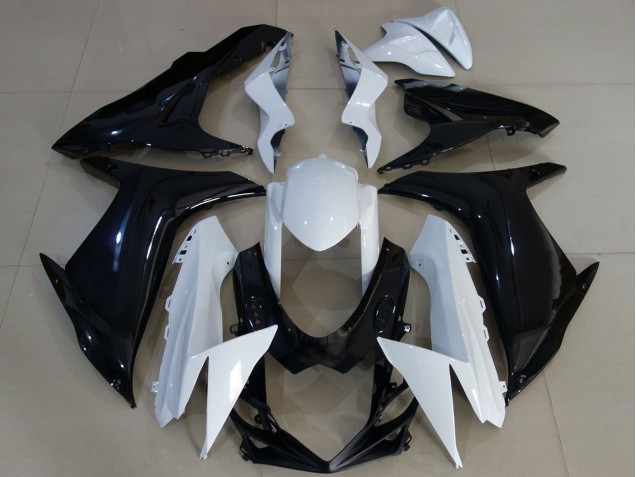 Carenados Moto Suzuki GSXR 600 / GSXR 750 2011-2024 - Blanco Negro Brillante