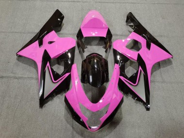 Carenados Moto Suzuki GSXR 600 / GSXR 750 2004-2005 - Rosa Negro Brillante