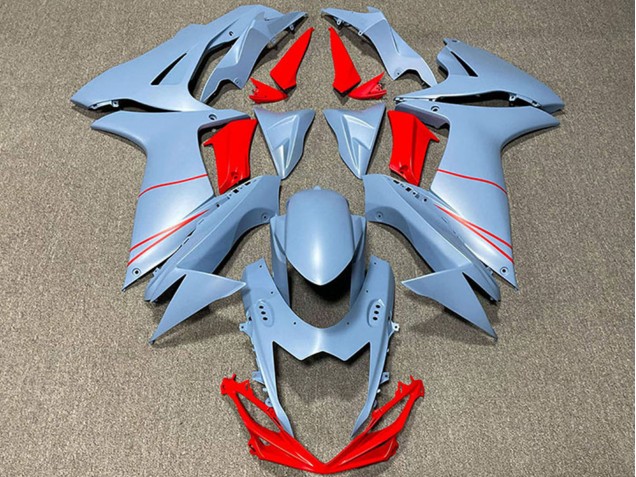 Carenados Moto Suzuki GSXR 600 / GSXR 750 2011-2024 - Azul Mate Cielo Rojo