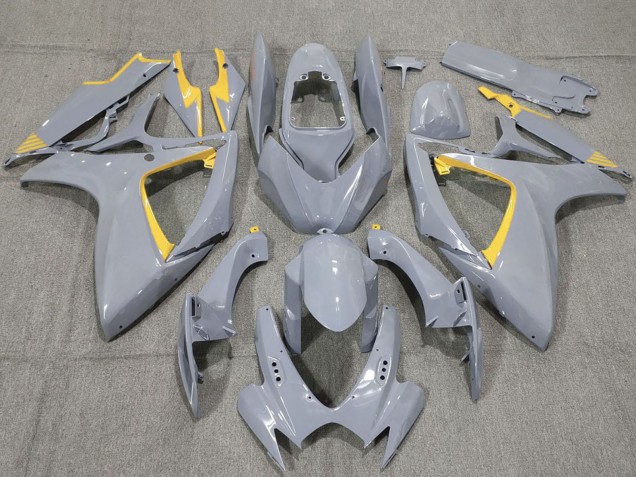 Carenados Moto Suzuki GSXR 600 / GSXR 750 2006-2007 - Nardo Gris Amarillo