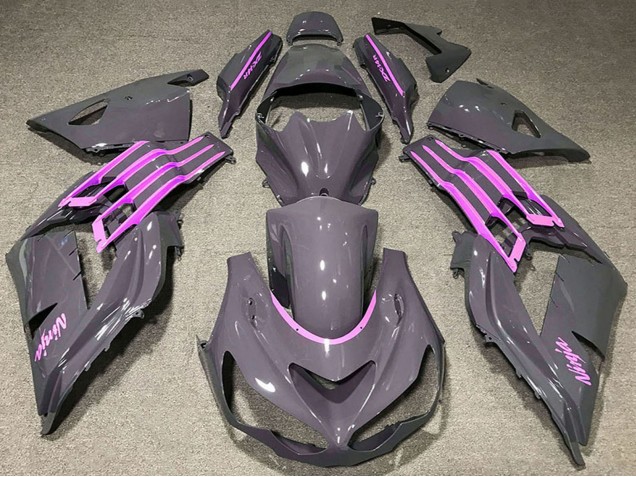 Carenados Moto Kawasaki ZX14R ZZR1400 2012-2024 - Nardo Gris Rosa