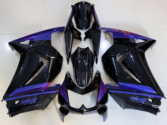 Carenados Moto Kawasaki Ninja 250 2008-2012 - Azul Negro Brillante