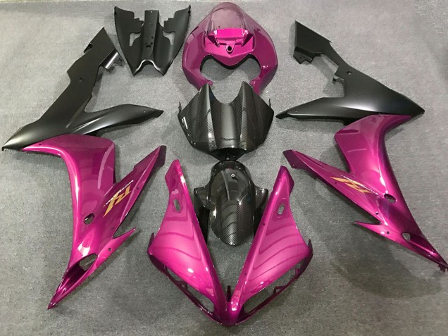 Carenados Moto Yamaha R1 2004-2006 - Hot Rosa FibraCarbono Estilo